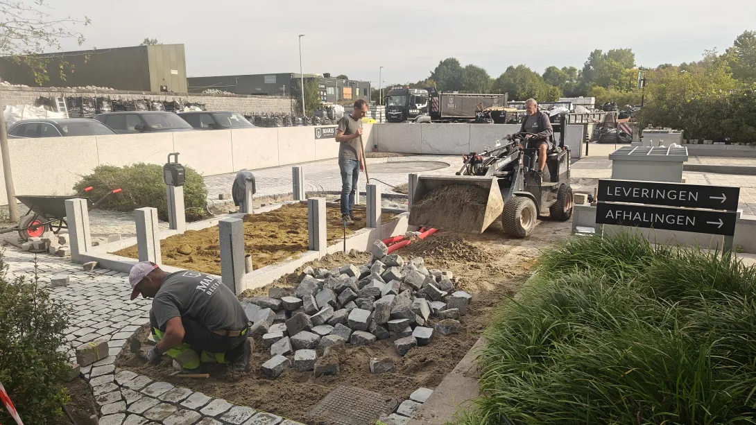 Heraanleg showpark Maris Natuursteen